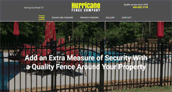 Desktop Screenshot of hurricanefenceco.net